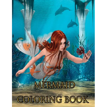 Mermaid Coloring Book: MERMAID COLORING BOOK:50 Beautiful Mermaid Designs