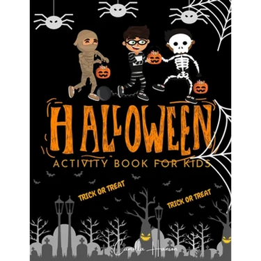 Halloween Activity Book for Kids: Halloween Theme Activity Book for Coloring, Mazes, World Search Puzzles, Sudoku Scary and Funny Kids Halloween Activ