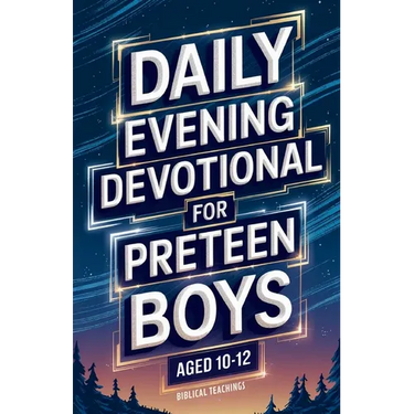 Daily Evening Devotional For Preteen Boys Aged 10-12: 5-Minute Devotions To End Your Day With Reflection, Bible Lessons, And God