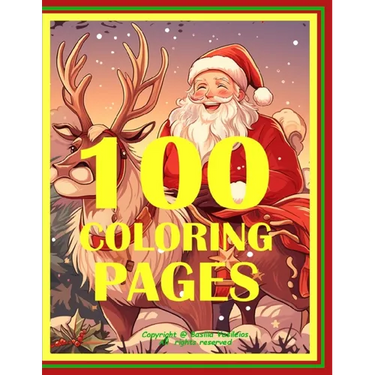 Christmas Coloring Book - 100 Coloring Pages for Kids