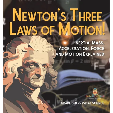 Newton's Three Laws of Motion! Inertia, Mass, Acceleration, Force and Motion Explained Grade 6-8 Physical Science