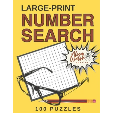 Large Print Number Search Puzzles: A Fun & Relaxing Adult Activity Book with Number Seek Exercises for the Brain & Memory