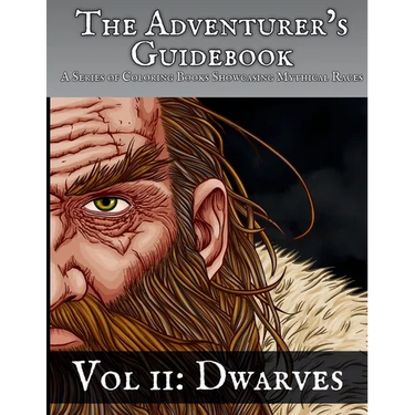 Dwarves: A Coloring Book Showcasing a Mythical Race
