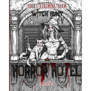 Adult Coloring Book Horror Hotel: Witch Hunt