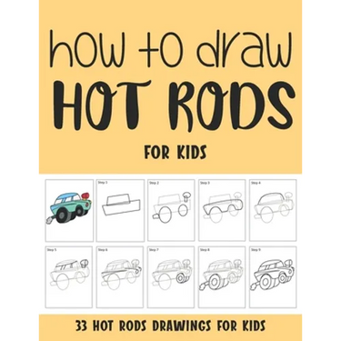How to Draw Hot Rods for Kids