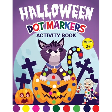 Halloween Dot Marker Activity Book for Kids 2+