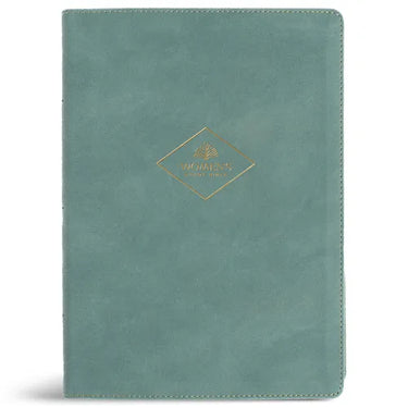 CSB Women's Study Bible, Earthen Teal Suedesoft Leathertouch