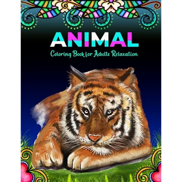 Animal coloring book for adults relaxation: Beautiful Stress Relieving Designs
