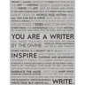 Writer Motivational Notebook - Writing Prompts To Cure Writer's Block - The Writing Manifesto Blank Journal: Writing Quotes to Inspire Writing & Poetr