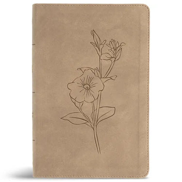 CSB Personal Size Giant Print Bible, Digital Study Edition, Earth Suedesoft Leathertouch