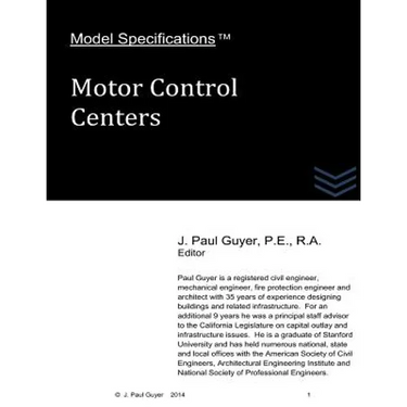 Model Specifications: Motor Control Centers