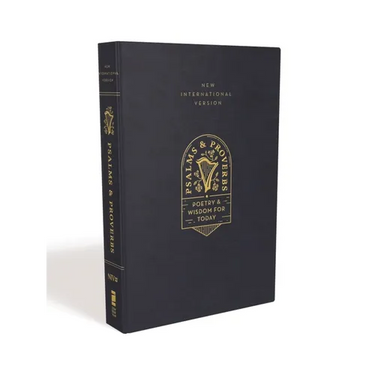 Niv, Psalms and Proverbs, Leathersoft Over Board, Navy, Comfort Print: Poetry and Wisdom for Today