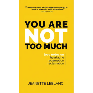 You Are Not Too Much: Love notes on Heartache, Redemption, Reclamation