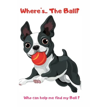 Where's ... The Ball? Who wan help me find the ball ?: book for baby 2 YEARS OLD Children's Dog Books