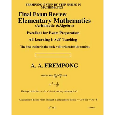 Final Exam Review: Elementary Mathematics