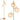 3-Globe Floor Lamp with Foot Switch and 3 E26 Bulb Bases-Golden