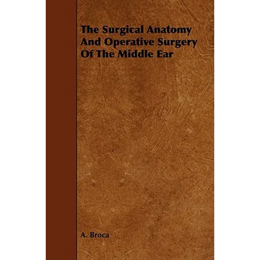 The Surgical Anatomy And Operative Surgery Of The Middle Ear