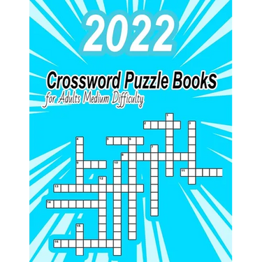 Crossword Puzzle Books for Adults Medium Difficulty: Brain training games for Adults, crossword puzzle books for adults large print, Brain Teasers cro