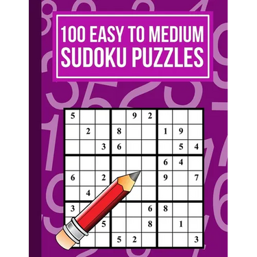100 Easy to Medium Sudoku Puzzles: One Puzzle Per Page in Easy to Read Print