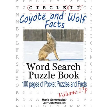 Circle It, Coyote and Wolf Facts, Pocket Size, Word Search, Puzzle Book