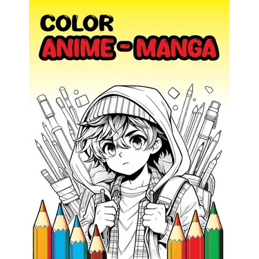 Color Anime - Manga: Anime coloring book for children and young people - magá