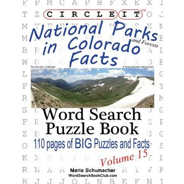 Circle It, National Parks and Forests in Colorado Facts, Word Search, Puzzle Book