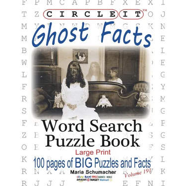 Circle It, Ghost Facts, Word Search, Puzzle Book