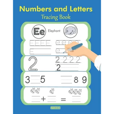 Numbers and Letters Tracing Book 2-4: Preschool Workbooks, Toddler Activities, Hand Writing Book for Kids, Learn to Write, Toddler Coloring Book