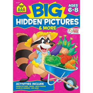 School Zone Big Hidden Pictures & More Workbook