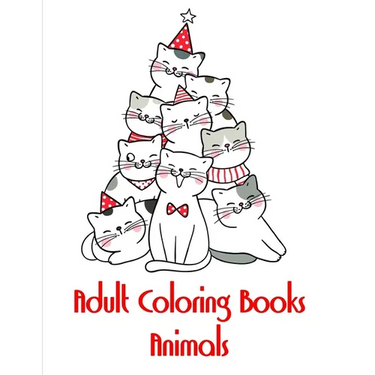 Adult Coloring Books Animal: Cute pictures with animal touch and feel book for Early Learning