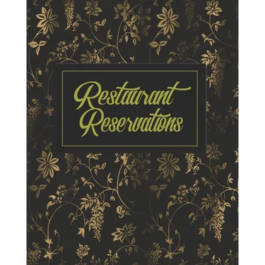 Restaurant Reservations: Restaurant Reservation Book With Space For Names And Contact Information