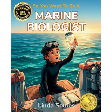 So You Want To Be A Marine Biologist: A Kids' Guide to Ocean Science, Sea Creatures, Coral Reefs, and the Curious Scientists Who Explore the Deep Blue