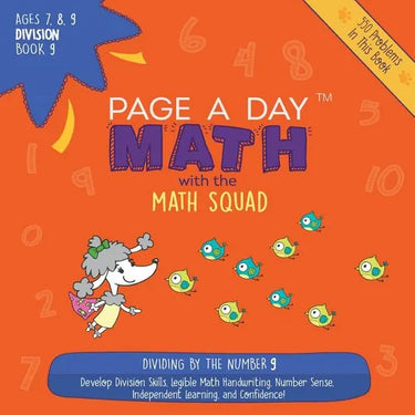 Page A Day Math Division Book 9: Dividing by 9