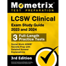 LCSW Clinical Exam Study Guide 2023 and 2024 - 3 Full-Length Practice Tests, Social Work ASWB Secrets Prep with Detailed Answer Explanations: [3rd Edi