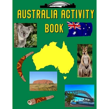 Australia Activity Book: Coloring Pages and Wordsearch