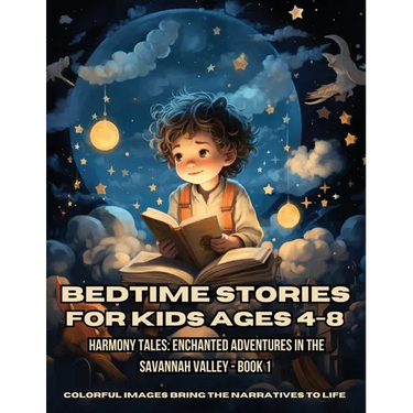 Bedtime Stories for Kids Ages 4-8: Harmony Tales: Enchanted Adventures in the Savannah Valley - Book 1