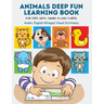 Animals Deep Fun Learning Book for Kids with Jumbo Flash Cards. Arabic English Bilingual Visual Dictionary: My Childrens learn flashcards alphabet tra