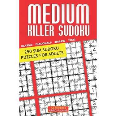 Medium Killer Sudoku: 250 Sum Sudoku Puzzles for Adults