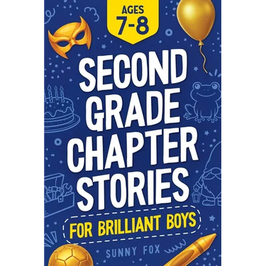 Second Grade Chapter Stories for Brilliant Boys (Ages 7-8): Easy-to-Read Chapter Book for 2nd Graders with Short Stories, Comprehension Questions & Fu