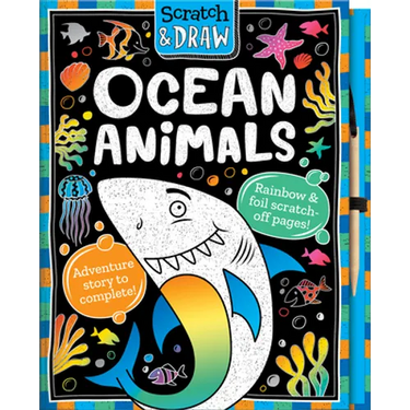 Scratch and Draw Ocean Animals