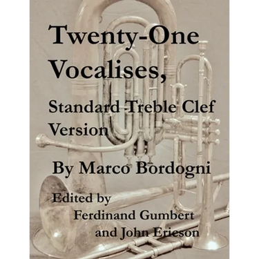 Twenty-One Vocalises, Standard Treble Clef Version