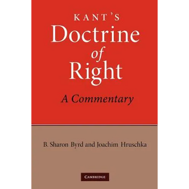 Kant's Doctrine of Right: A Commentary