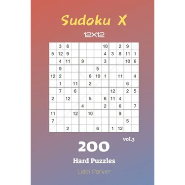 Sudoku X 12x12 - 200 Hard Puzzles vol.3