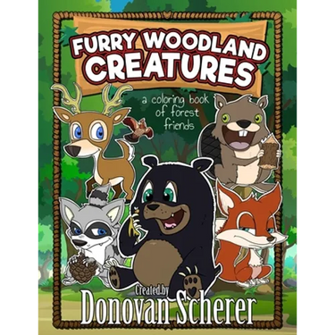 Furry Woodland Creatures: A Coloring Book of Forest Friends