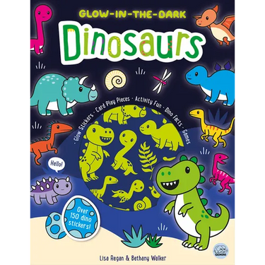 Glow-In-The-Dark Dinosaurs Sticker Activity Book