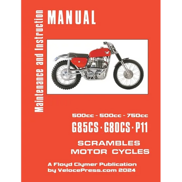 Matchless 1959-1969 G80cs, G85cs and P11 Workshop Manual