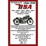 BOOK OF THE 1936-1939 BSA 150cc - 250cc - 350cc - 500cc - 600cc - 750cc & 1,000cc OHV & SV SINGLES & V-TWINS