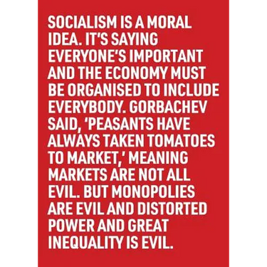 Socialism Is a Moral Idea