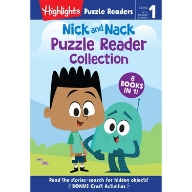 Nick and Nack Puzzle Reader Collection: Level 1 6-In-1 Beginner Story Collection for Kids Learning to Read, Practice New Reading Skills and Sight Word