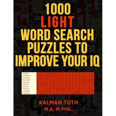 1000 Light Word Search Puzzles to Improve Your IQ